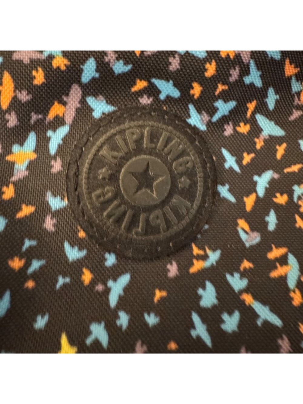 Kipling Crossbody Bag With Multicolor Print Adjustable Strap & Multiple Zipper C - Picture 5 of 12